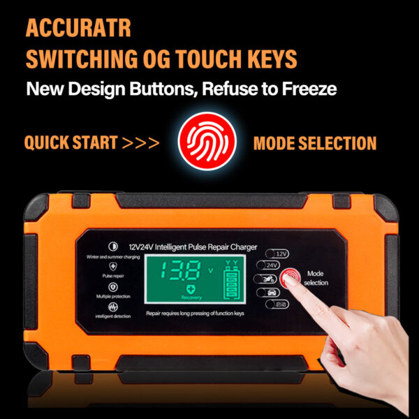 8A Smart Car Battery Fast Charger 12V Charger Automatic Pulse Repair AGM-GEL UK - Image 2