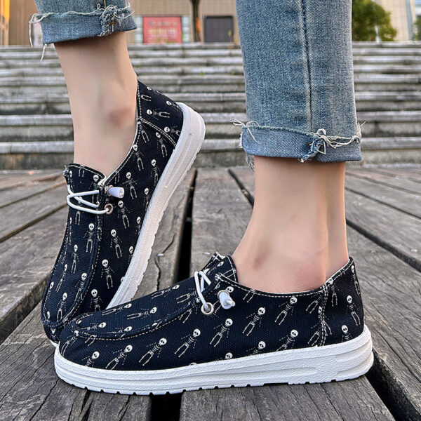 Women's Canvas Casual Plus Size Halloween Versatile Soft Sole Shoes - Image 3