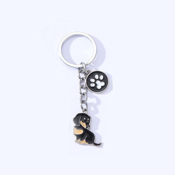 American Style Pet Dog Wax Metal Keychains - Image 3