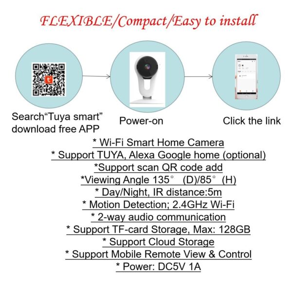 HD 1080p Smart Home IP Security Camera CCTV Camera - Image 2