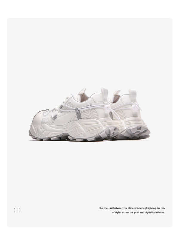Breathable Mesh Foam Bottom Platform Dad Shoes - Image 6