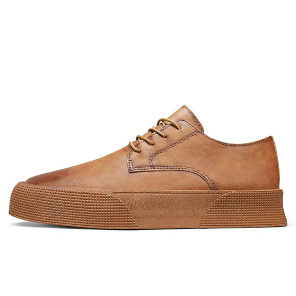 Lace-up Platform Korean Casual Shoes Retro Men's Shoes Board Shoes - Image 4