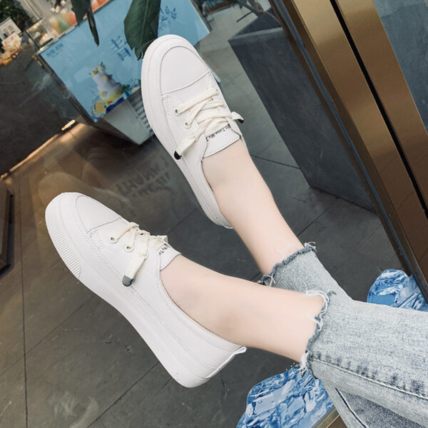 Women's White Shoes Personalized Stylish And Simple Casual - Image 3