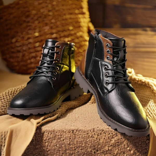 Martin Boots Men's Boots Plus Size Zipper Ankle Boots - Image 6