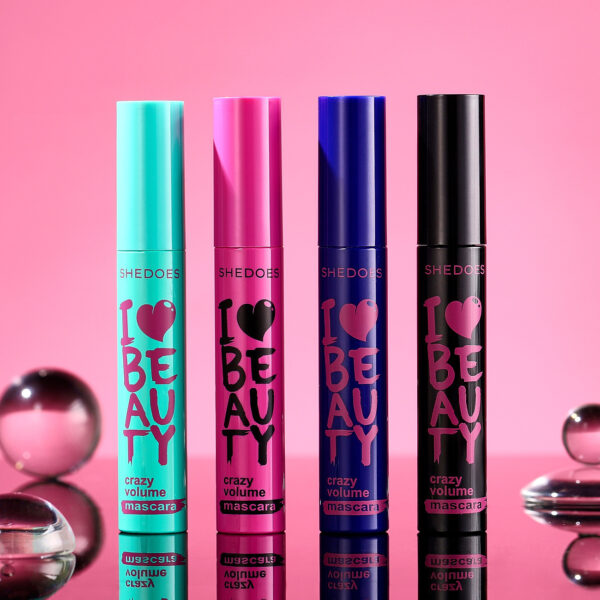Waterproof Thick Lengthened Not Smudge Large Capacity Four-color Mascara - Image 3