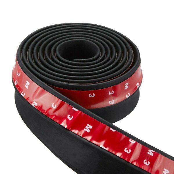 Universal Car Lip Skirt Protector Rubber Splitter Front Bumper Spoiler Side 2.5M - Image 2