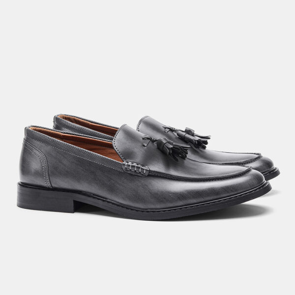 American Size Wood Grain Tassel Foreign Trade Formal Shoes Loafers Slip-on - Image 8