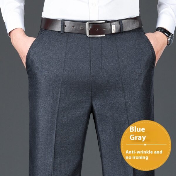 Men's Casual Pants Loose Straight Business Trousers - Image 7