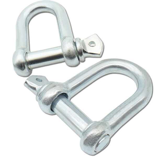 8T 16' 5M Tow Rope Heavy Duty Towing Pull Strap Road Recovery Two Shackles Chain - Image 5