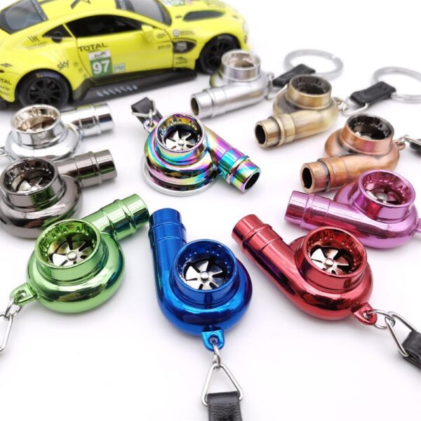 Car Turbo Whistle Modeling Simulation Alloy Metal Keychains - Image 4