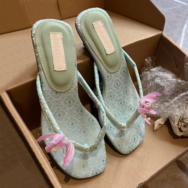 Fashion Personality Flower Flip-flops Female - Image 6