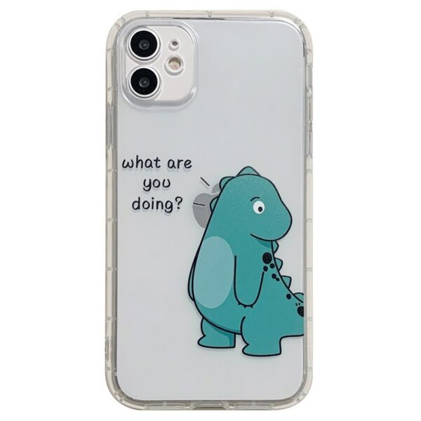 Simple Transparent Airbag Anti-fall Mobile Phone Case Protective Cover For Cute Couples - Image 6