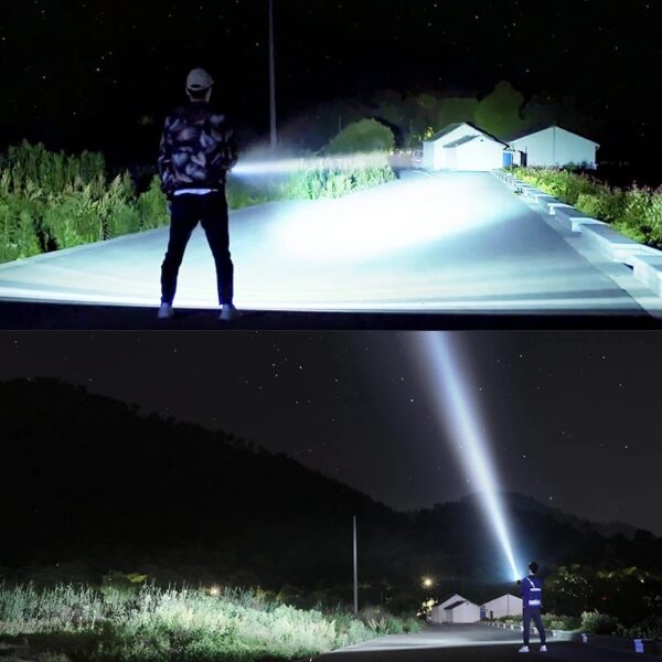 Strong Flashlight Focusing Led  Light Rechargeable Super Bright LED Outdoor Xenon Lamp - Image 8