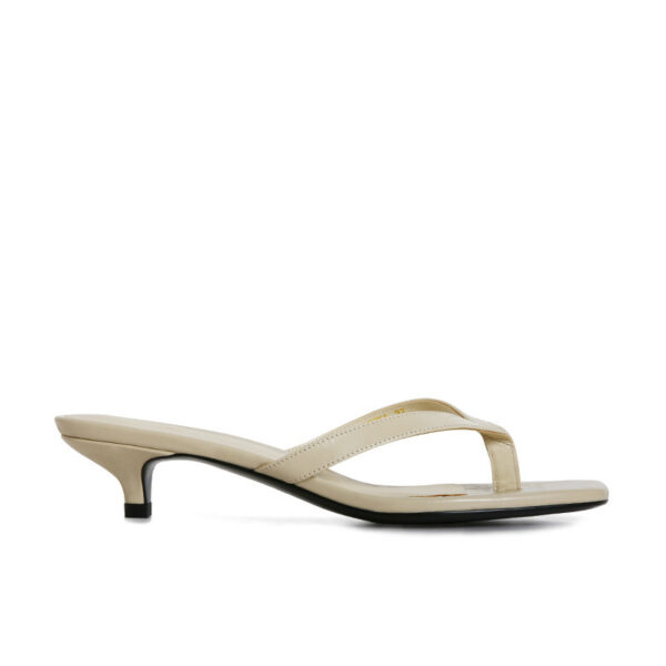 Women's Square Toe Leather Flip-flops - Image 4