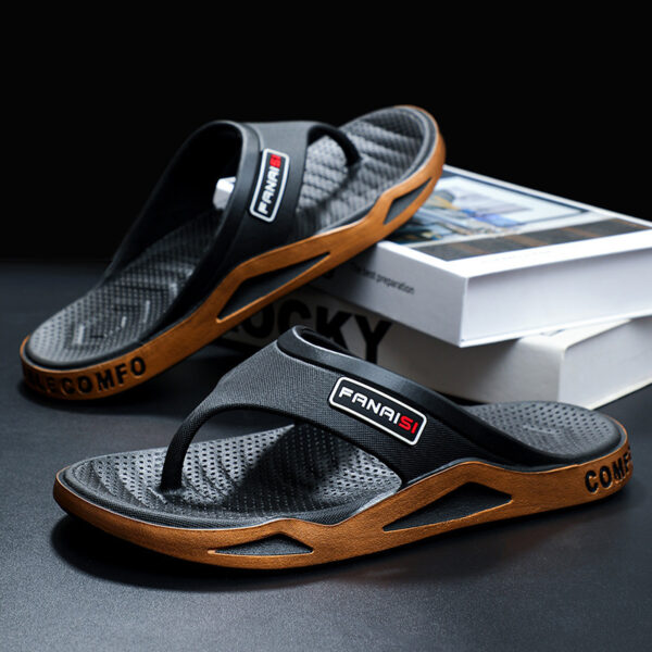 Men's Wear-resistant Casual Outdoor Wear Slippers For Summer Soft Back Thick Back Fashion Flip-flop - Image 6