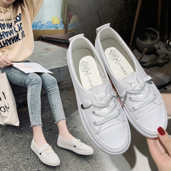 Women's White Shoes Personalized Stylish And Simple Casual - Image 4