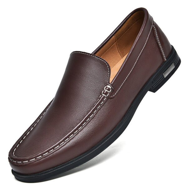Breathable One Foot Leather Shoes With Leather Covers - Image 7