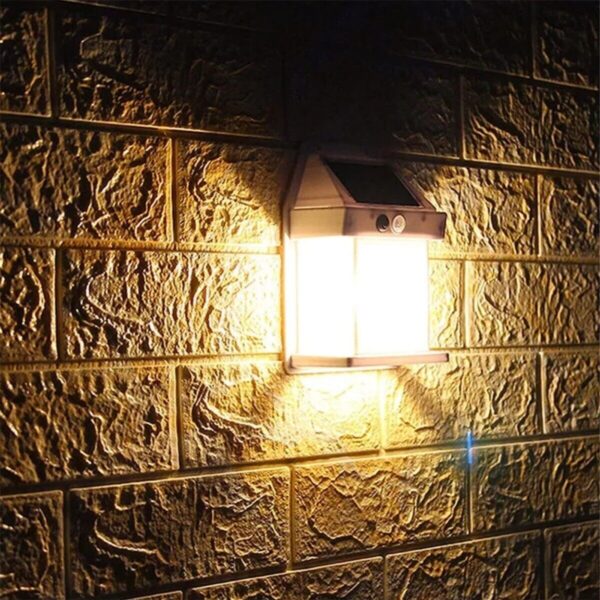 Solar Power PIR Motion Sensor Wall Lights LED Outdoor Garden Security Lamp UK - Image 5
