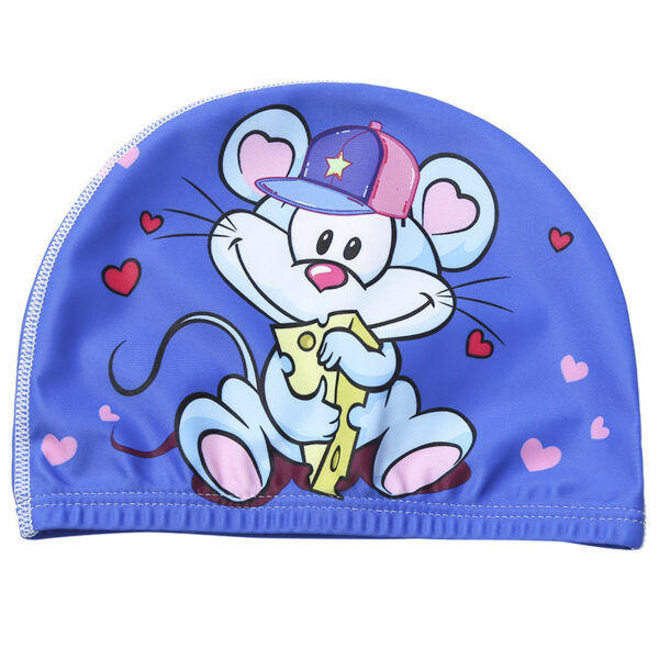 Children's Swimming Hat Printed Cartoon Comfortable Swimming Cloth Hat - Image 4