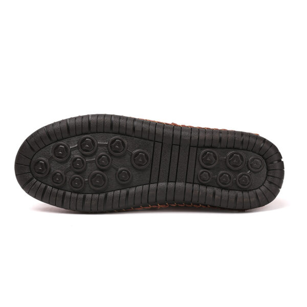 Loafers Men's Lightweight Non-slip Leather Shoes Slip-on - Image 4