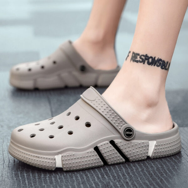 Trendy Non-slip Soft Bottom Hollow-out Closed Toe Sandals - Image 2