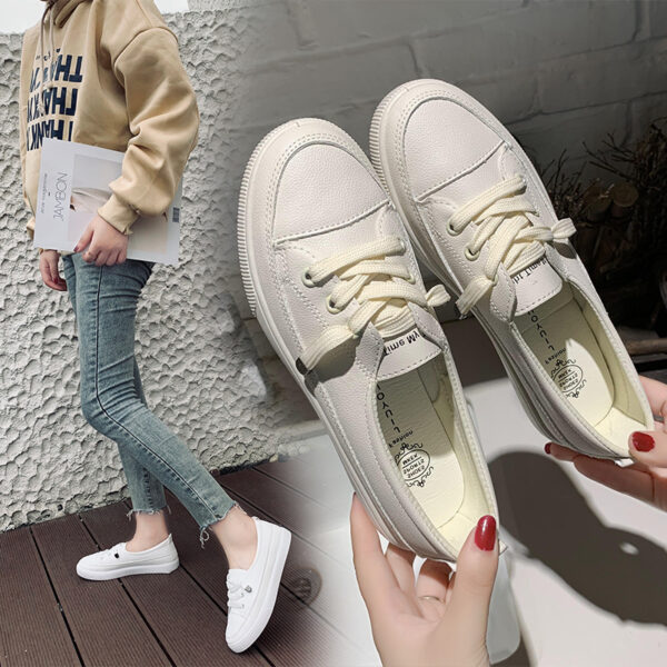 Women's White Shoes Personalized Stylish And Simple Casual - Image 2