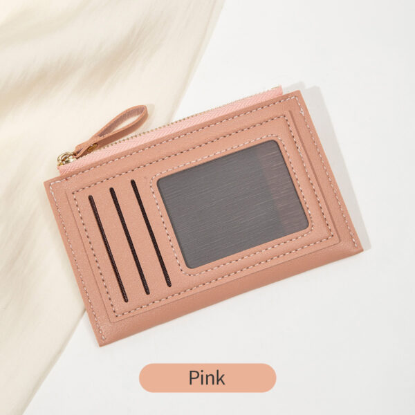 Lightweight Ultra-thin Korean Fashion Zipper Women's Short Wallet - Image 4