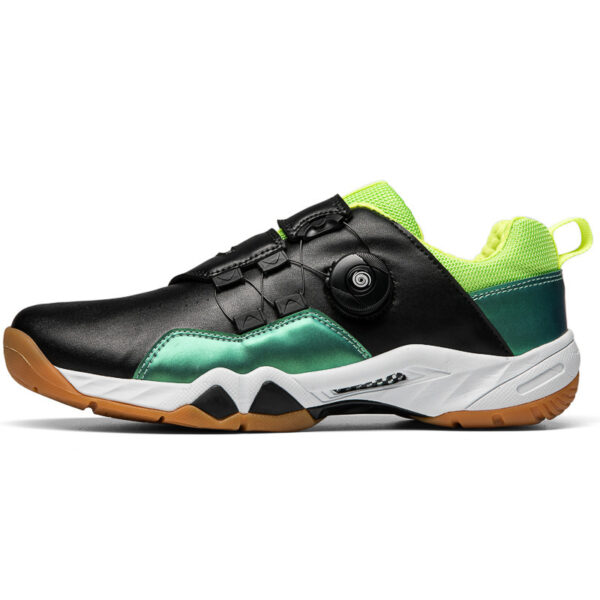Non-slip Tennis Badminton Shoes, Breathable Rotating Buckle Lace-up Sneakers - Image 3