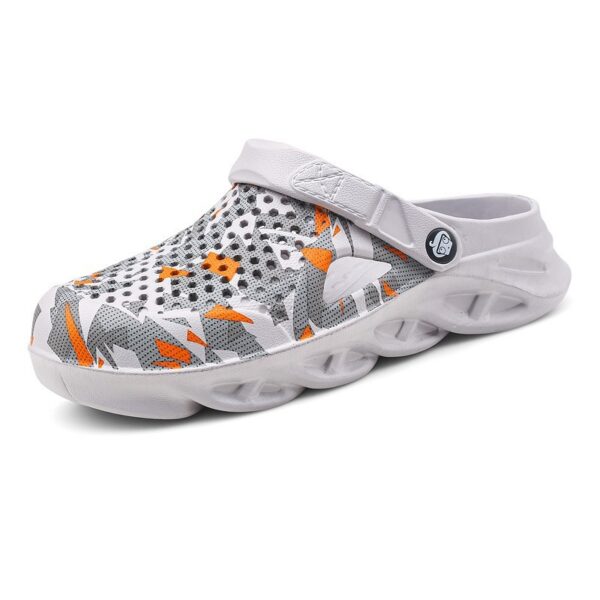 Plus Size 45 Size Beach Men's Hole Shoes Ankle-strap Sandals Slippers - Image 5