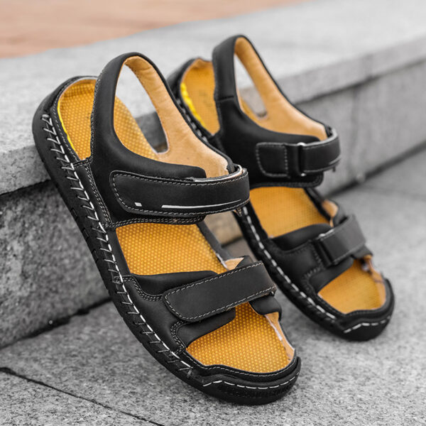 Men's Sandals Casual Trend Leather Sandals Men's Wholesale - Image 3