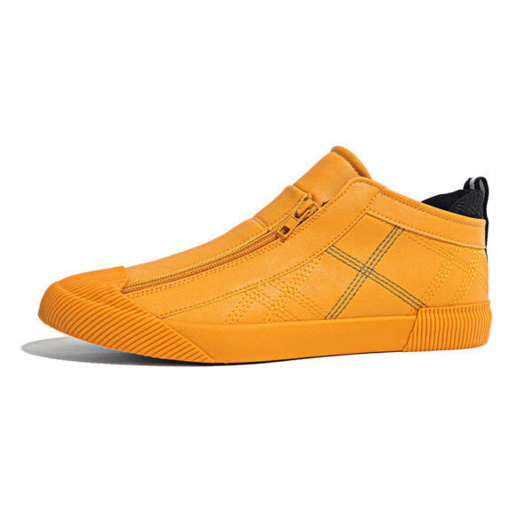 Leather Shoes Breathable Casual Fashion Low-top Sneakers - Image 2
