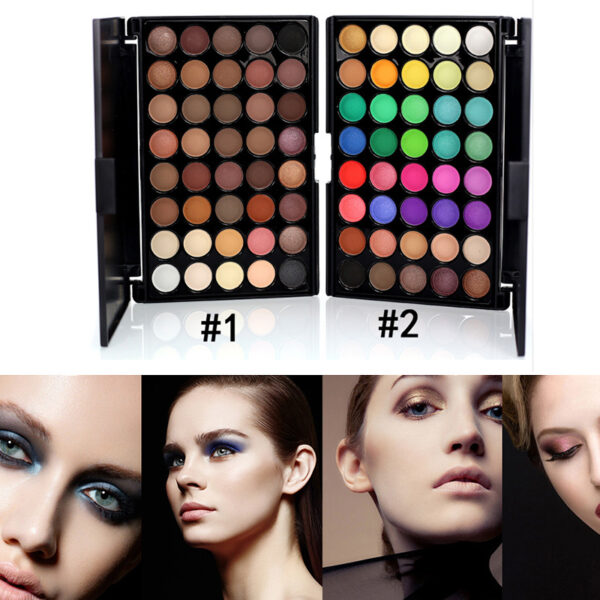 Palette Matte Eyeshadow Pallete Glitter Powder Eye Shadow Earth Shadow Brush Set - Image 6