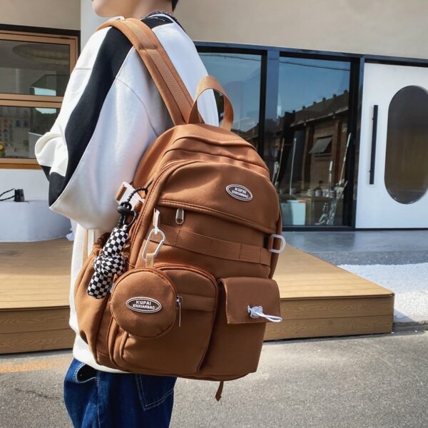 High School And College Student College Style Computer Bag Couple Backpack - Image 7