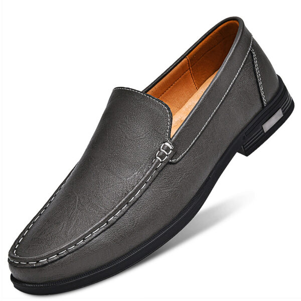 Breathable One Foot Leather Shoes With Leather Covers - Image 5