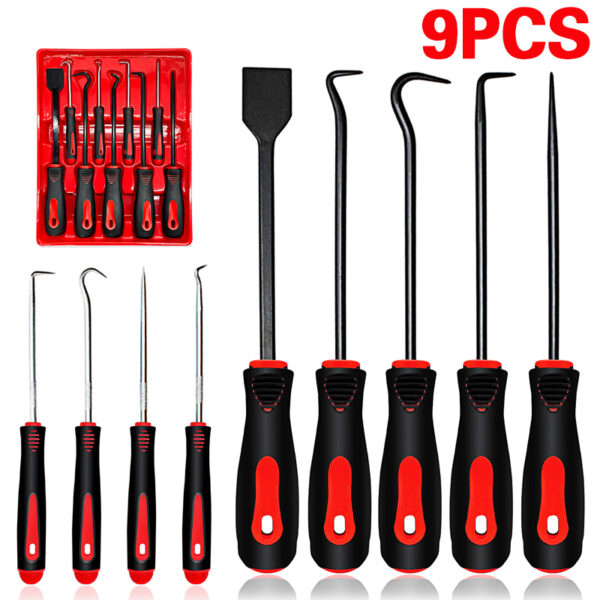 9PCS Profession Scraper Hook And Pick Tool Set O Ring Seal Removal Set&Mini Hook - Image 4