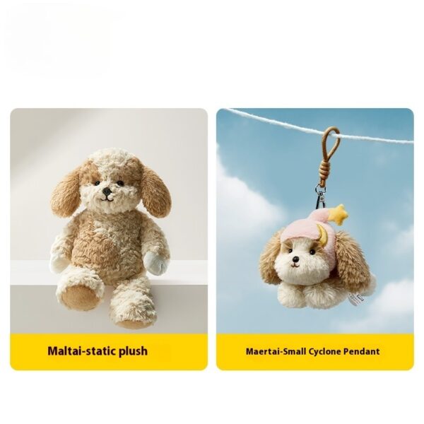 Babycare Plush West Highland Puppy Schnauzer Doll Bag Keychain Pendant - Image 3