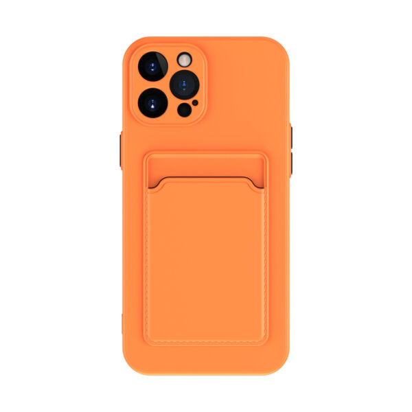 Simple Pure Color Liquid Silicone Phone Case - Image 3