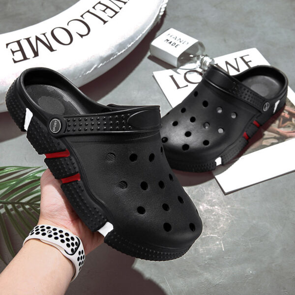 Trendy Non-slip Soft Bottom Hollow-out Closed Toe Sandals - Image 7