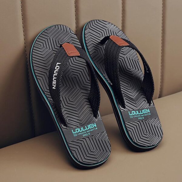 Summer Beach Flip Flops Fashion Flip-flop Non-slip Men's Sandals - Image 2
