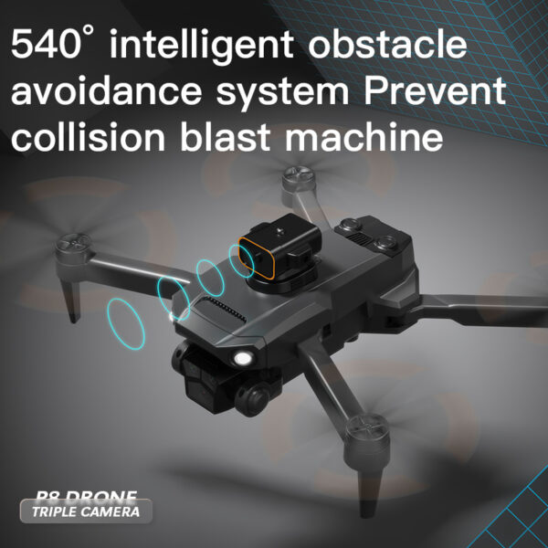 P8 Pro HD Aerial Photography Five Lens Obstacle Avoidance Drone Automatic Return GPS Quadcopter Remote Control Airplane GPS Positioning - Image 2