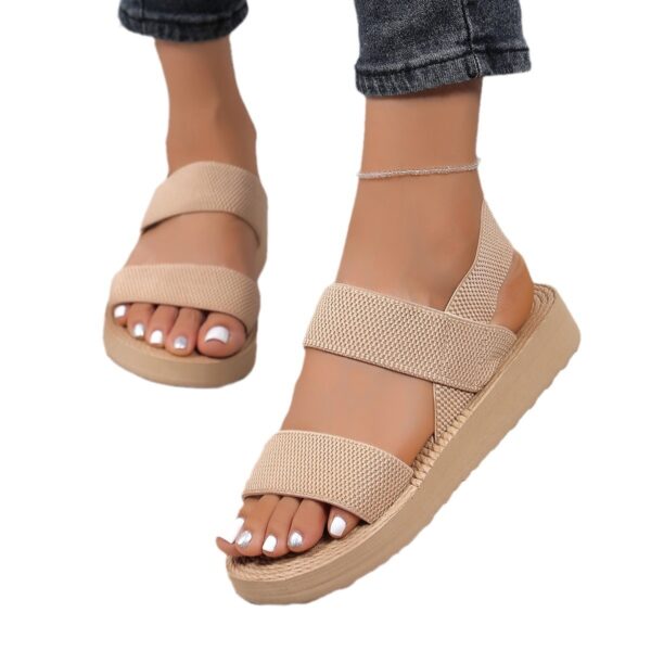 Women's Fashionable Flat Wedge Beach Sandals - Image 10