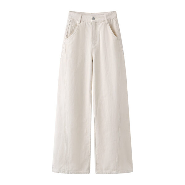 Spring And Autumn New High Waist Slimming And Straight Jeans For Women - Image 2