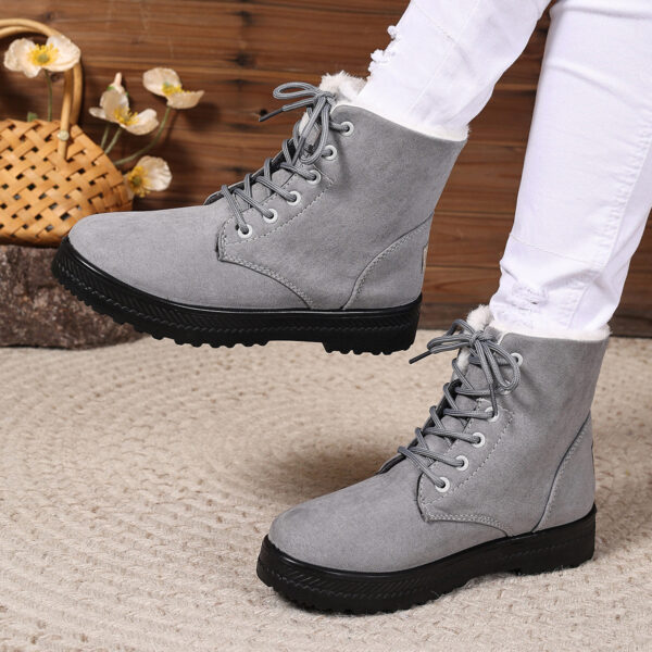 Women's Fashionable Waterproof High-top Cotton-padded Snow Boots - Image 3