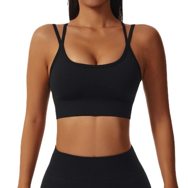 Shockproof Beauty Back Sportswear Seamless Gathering Vest Women - Image 4