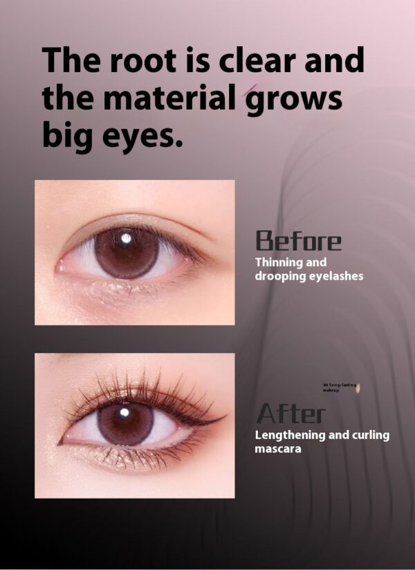 Mascara Waterproof Not Smudge Long Lasting Smear-proof Makeup - Image 2