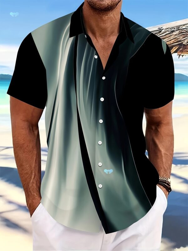 Men's T-shirt Color Series 3D Printed Short Sleeve - Image 2