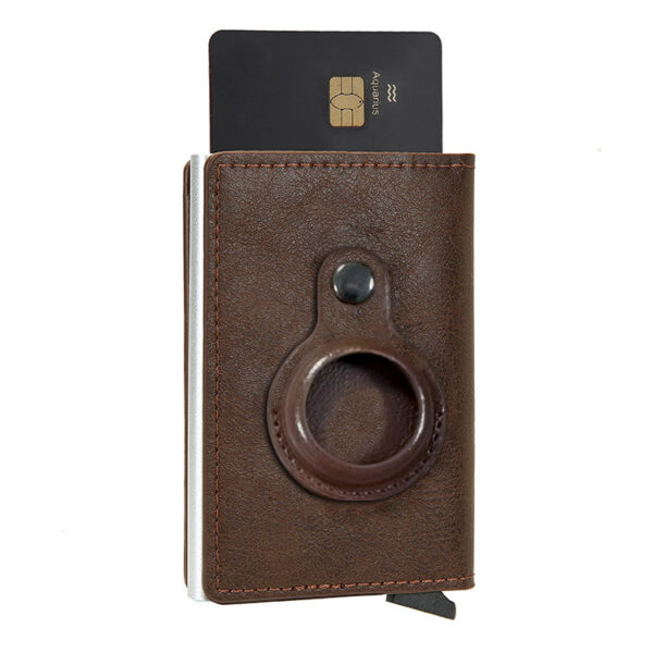 Multifunctional Card Holder Airtag Men's Short Card Holder Wallet Air Tag - Image 3