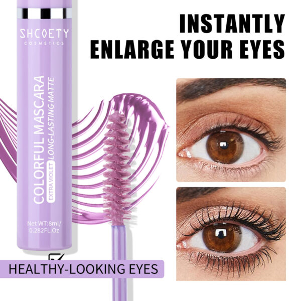 Color Mascara Waterproof Not Smudge Long Thick - Image 7