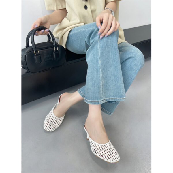 Closed Toe Weaving Hollow Sandals Women's Slippers - Image 2