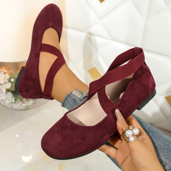 Plus Size Round Toe Flat Bottom Sports And Leisure Women's Shoes - Image 8